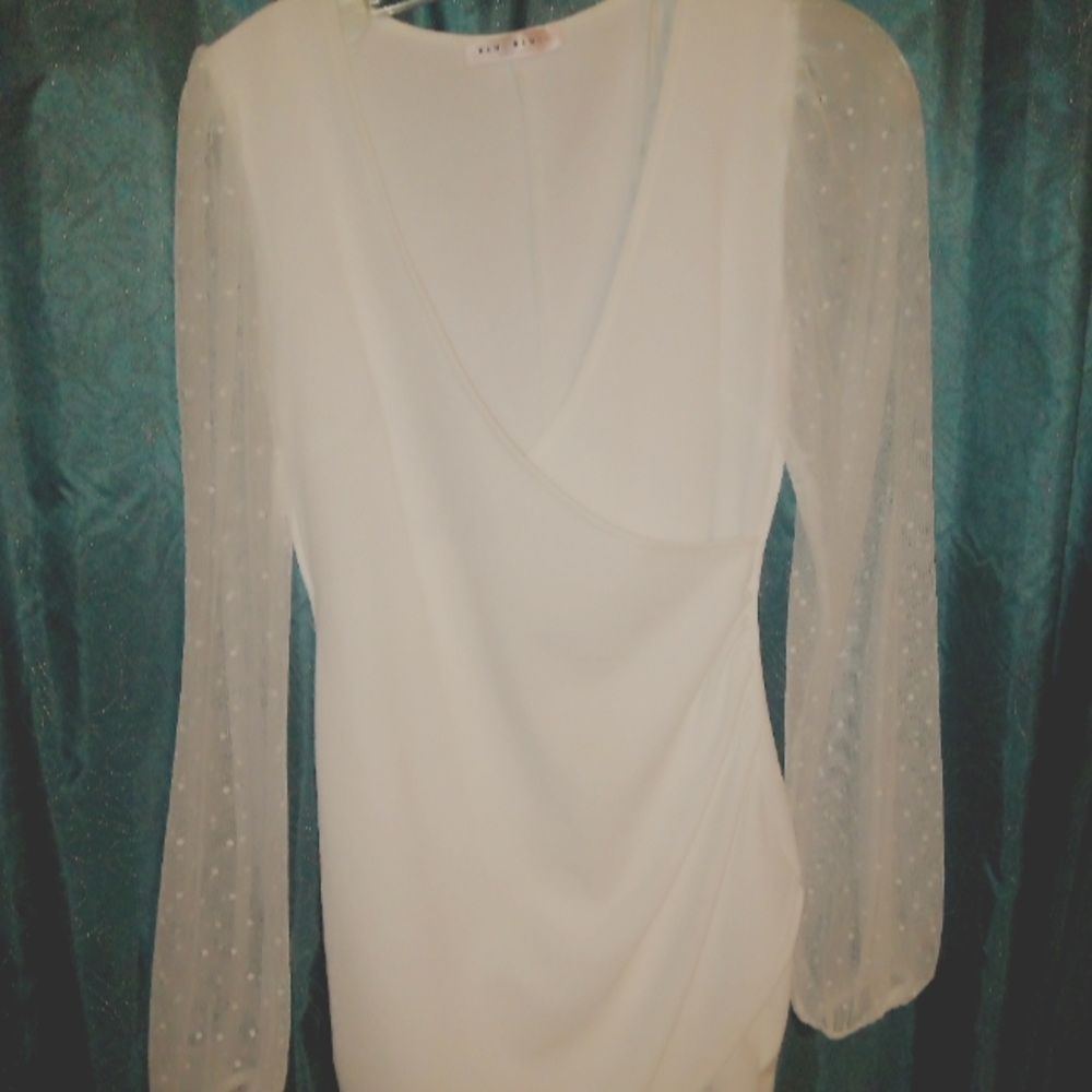 White mini dress